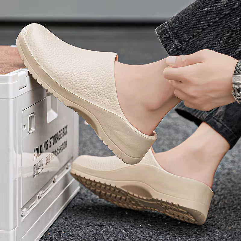 Non-Slip Oil-Resistant Chef Shoes, Kitchen Shoes, Lightweight Soft Clogs