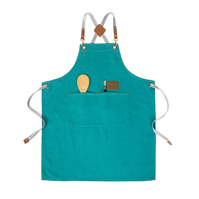 Cross back chefs apron unisex