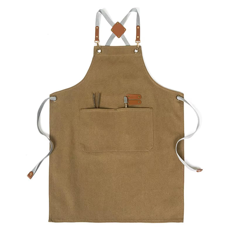 Cross back chefs apron unisex