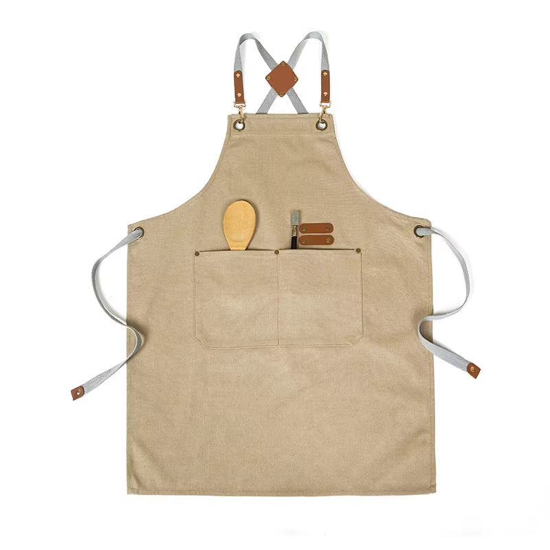 Cross back chefs apron unisex