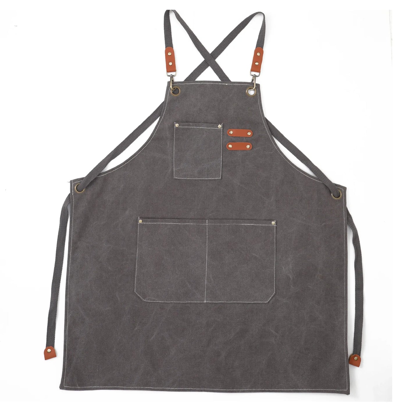 Kids Apron - Multipurpose Adjustable Straps Large Pockets Apron for Kids Boys Girls Painting Waterproof Apron Canvas Education Apron 6-14 Y