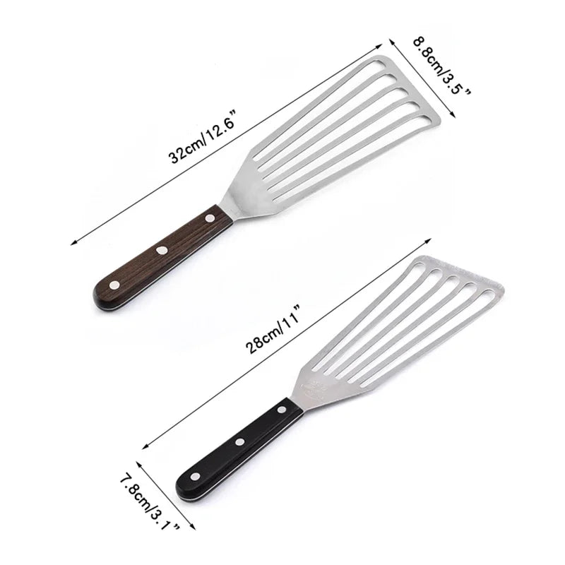 Fish Spatula with Wooden Handle - Kitchen Tools by Leeseph