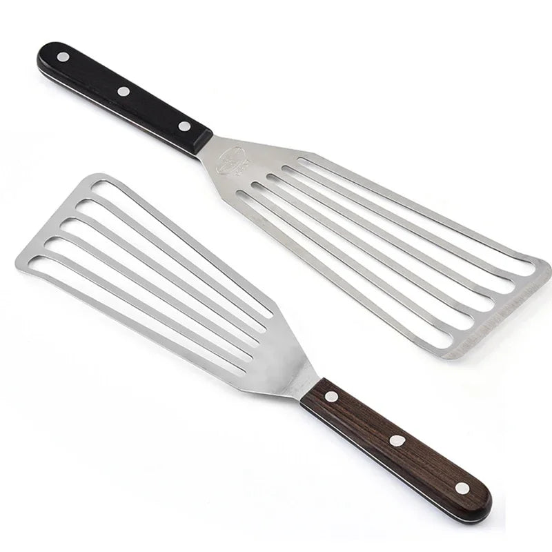 Fish Spatula with Wooden Handle - Kitchen Tools by Leeseph