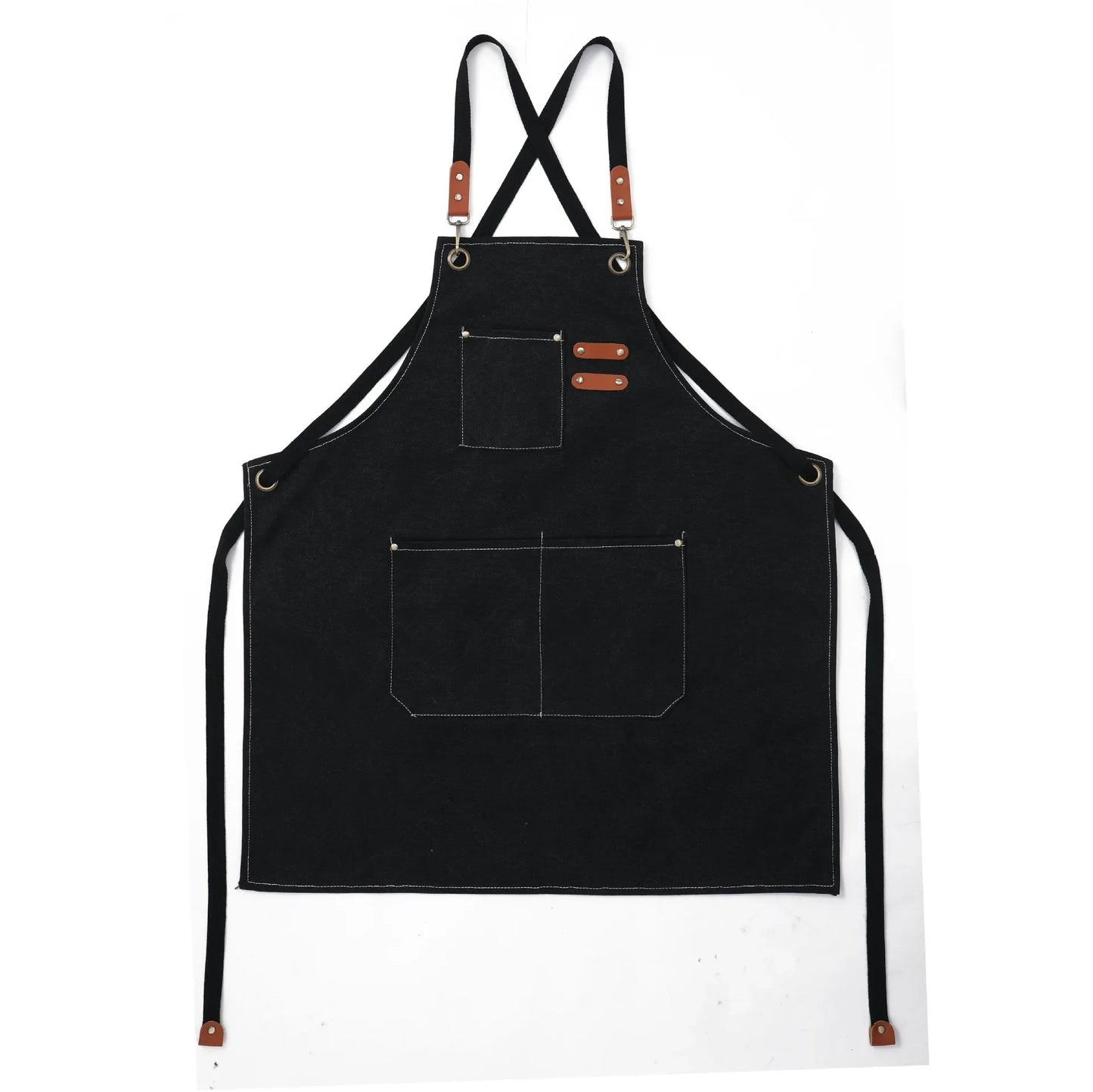 Kids Apron - Multipurpose Adjustable Straps Large Pockets Apron for Kids Boys Girls Painting Waterproof Apron Canvas Education Apron 6-14 Y