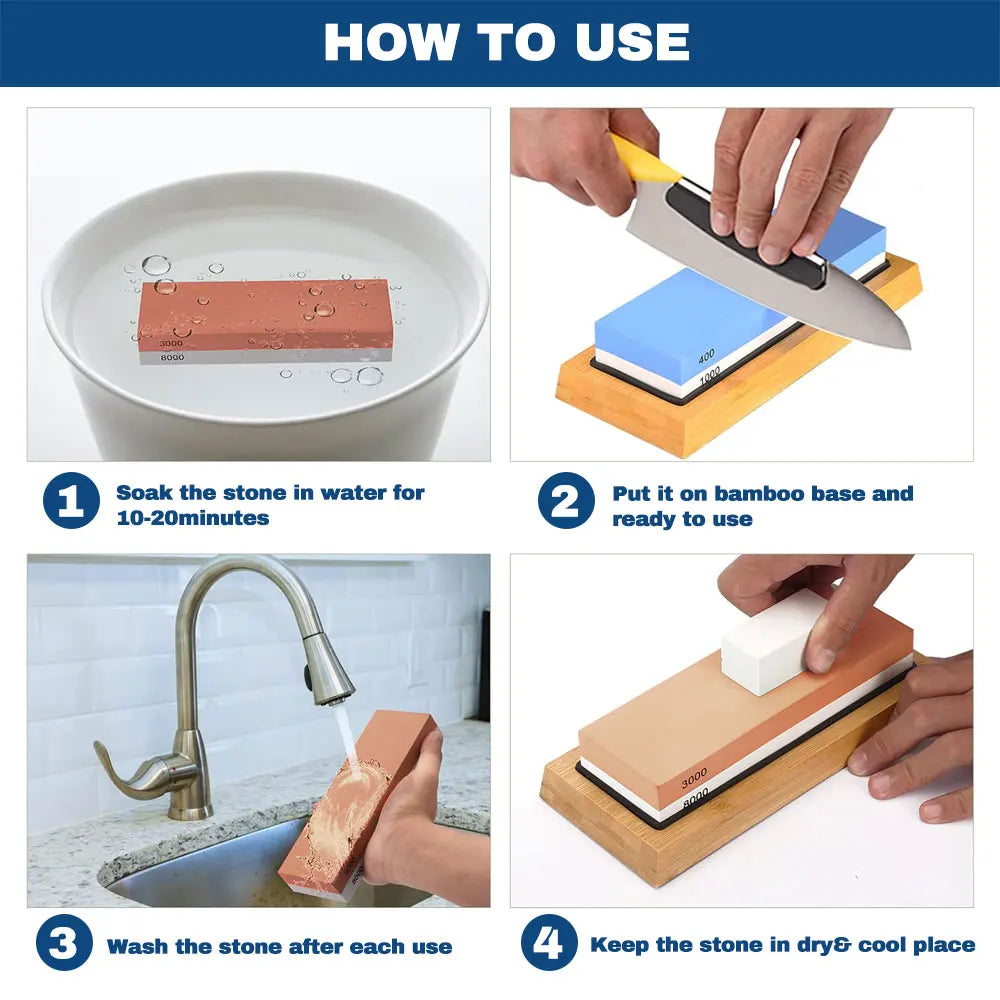 3PCS Professional Sharpening Stones Knife
