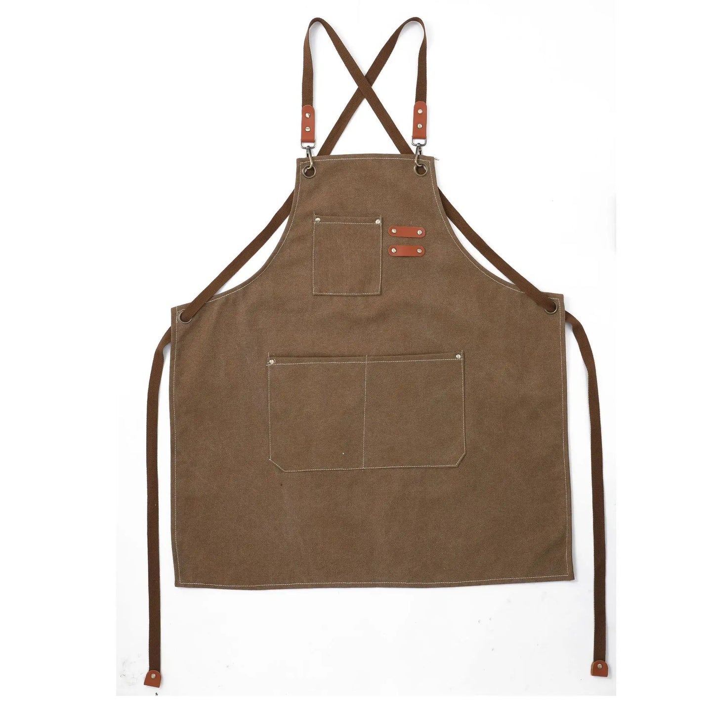 Kids Apron - Multipurpose Adjustable Straps Large Pockets Apron for Kids Boys Girls Painting Waterproof Apron Canvas Education Apron 6-14 Y