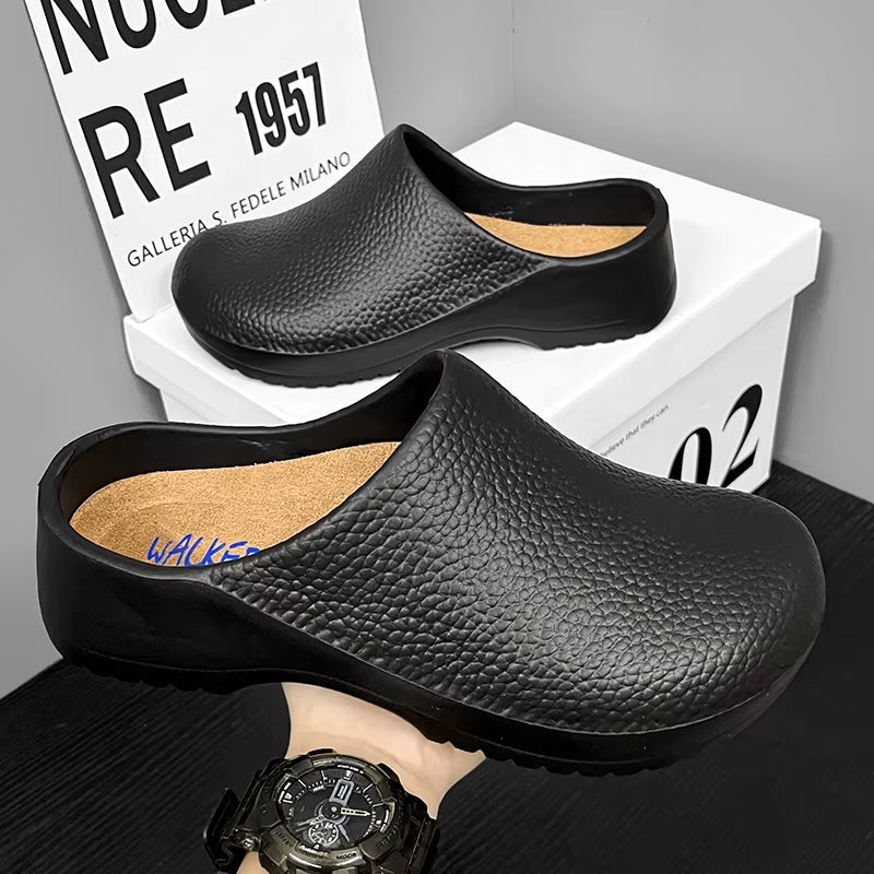 Non-Slip Oil-Resistant Chef Shoes, Kitchen Shoes, Lightweight Soft Clogs