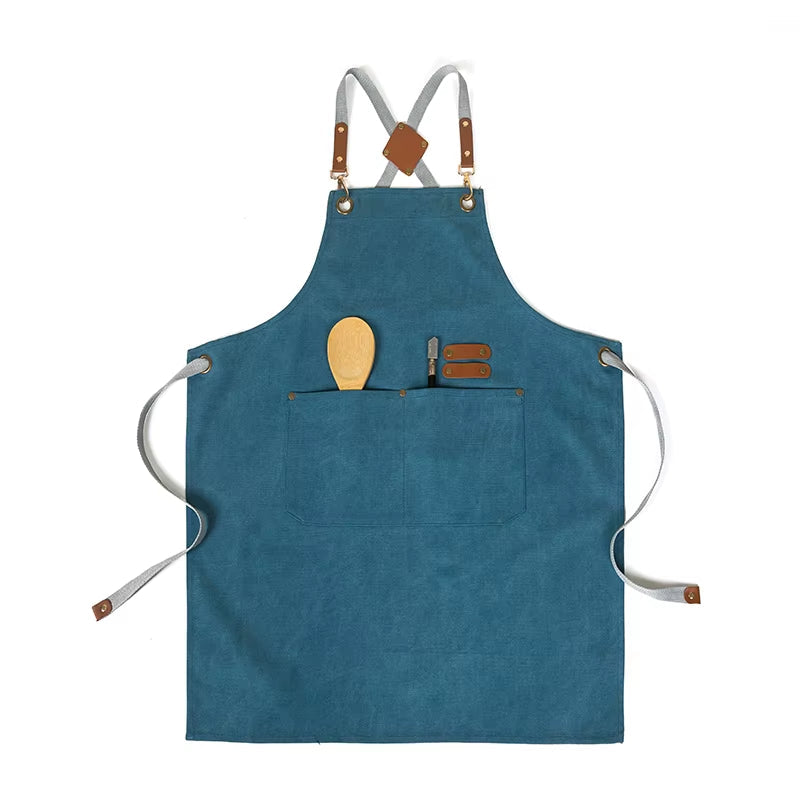 Cross back chefs apron unisex