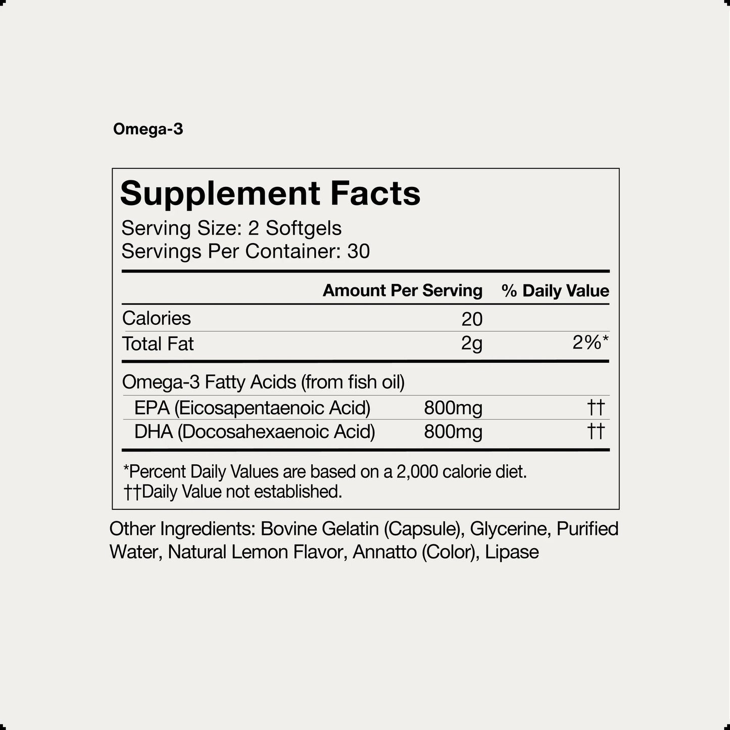 Omega-3 Omega-3