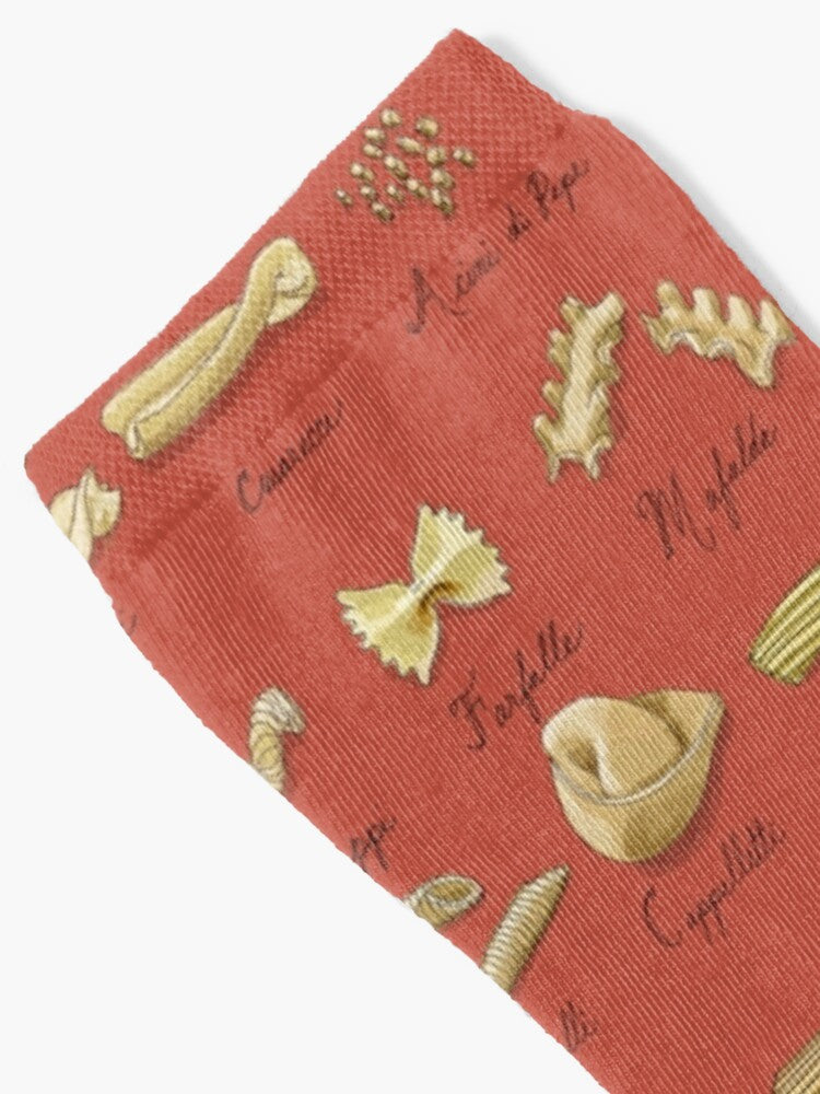 Italian Pasta Shapes Socks