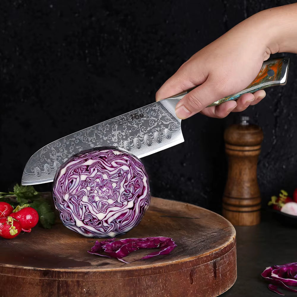 7 Inch Santoku Knife Real 67 Layer Damascus Super Steel Cut Meat Fish Vegetable Janpanese Cook Knife Sharp Kitchen Knife