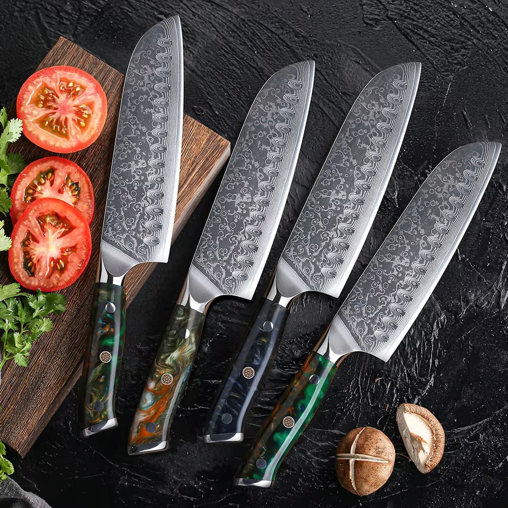 7 Inch Santoku Knife Real 67 Layer Damascus Super Steel Cut Meat Fish Vegetable Janpanese Cook Knife Sharp Kitchen Knife