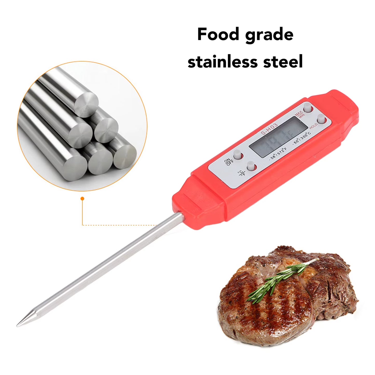 Digital Thermometer Automatic Calibration Pen Style High Accuracy Electronic Pocket Thermometer