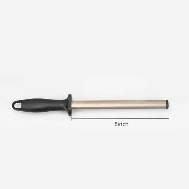 12Inch Diamond Knife Sharpener Rod,Professional Sharpening Steel 