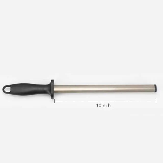 12Inch Diamond Knife Sharpener Rod,Professional Sharpening Steel 
