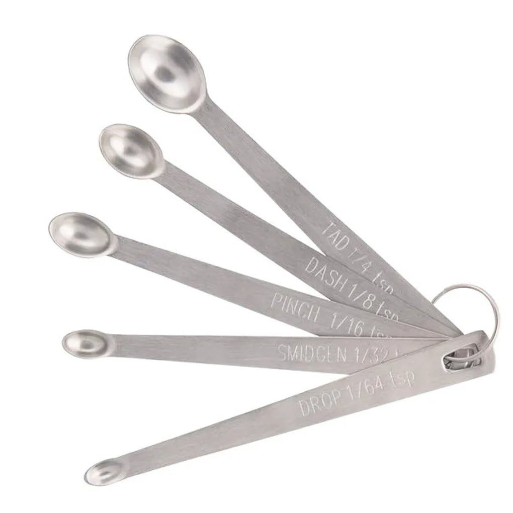 5Pcs Small Measuring Spoons Stainless Steel 
