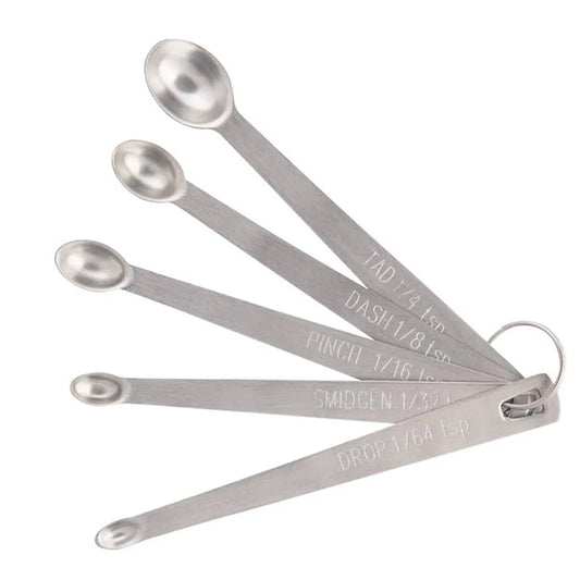5Pcs Small Measuring Spoons Stainless Steel 