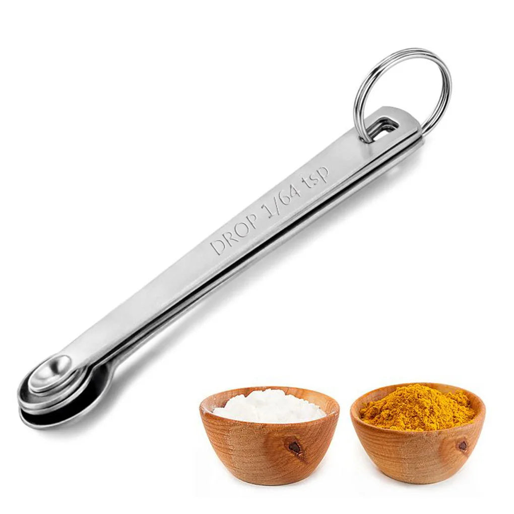 5Pcs Small Measuring Spoons Stainless Steel 