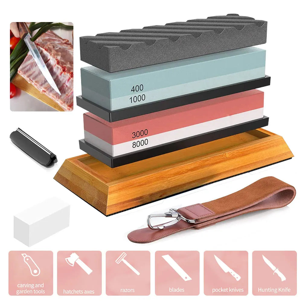 3PCS Professional Sharpening Stones Knife 