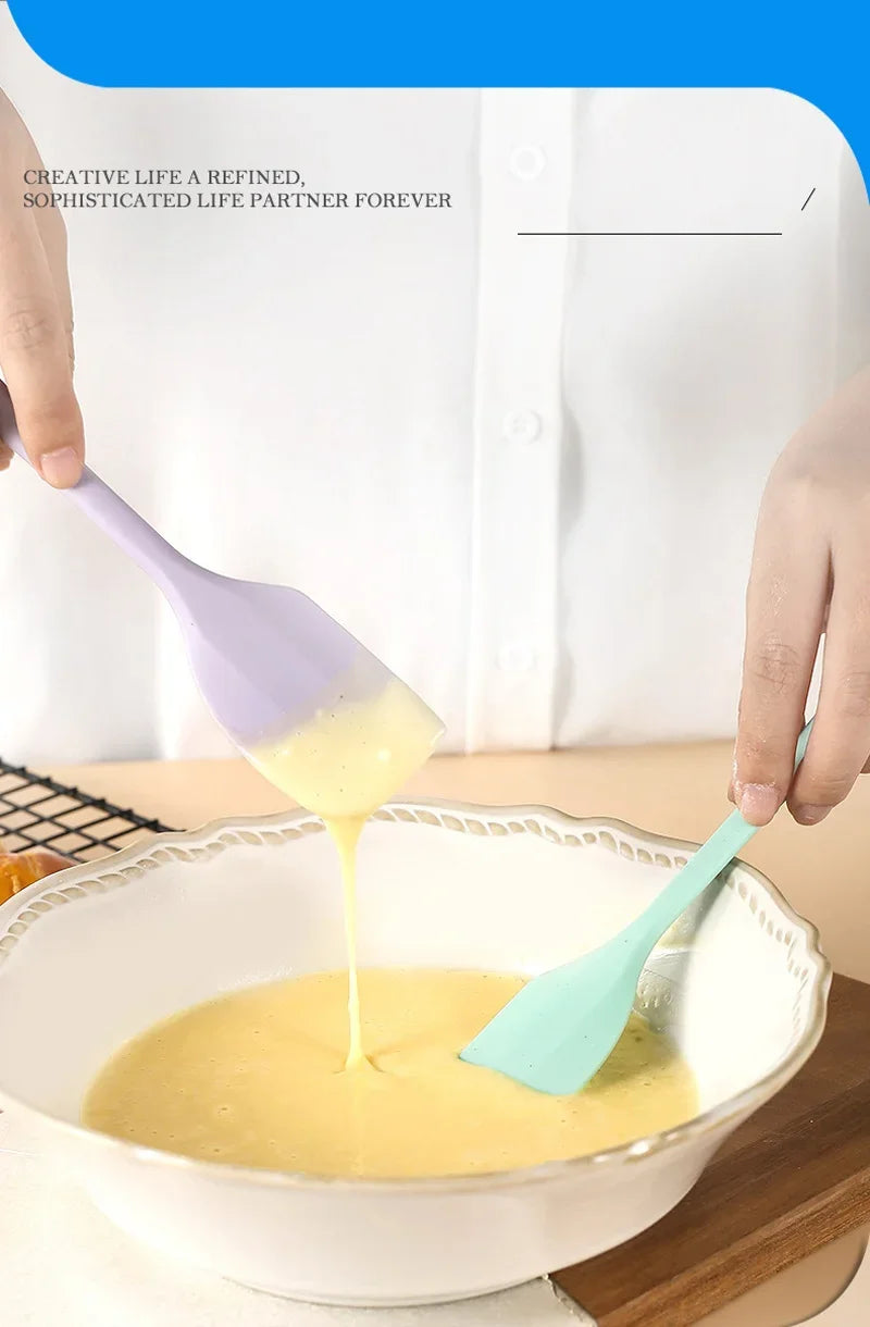 New Silicone cream spatula Non-stick butter spatula Heat-resistant kitchen baking tools DIY cake baking tools Ice Cream tools