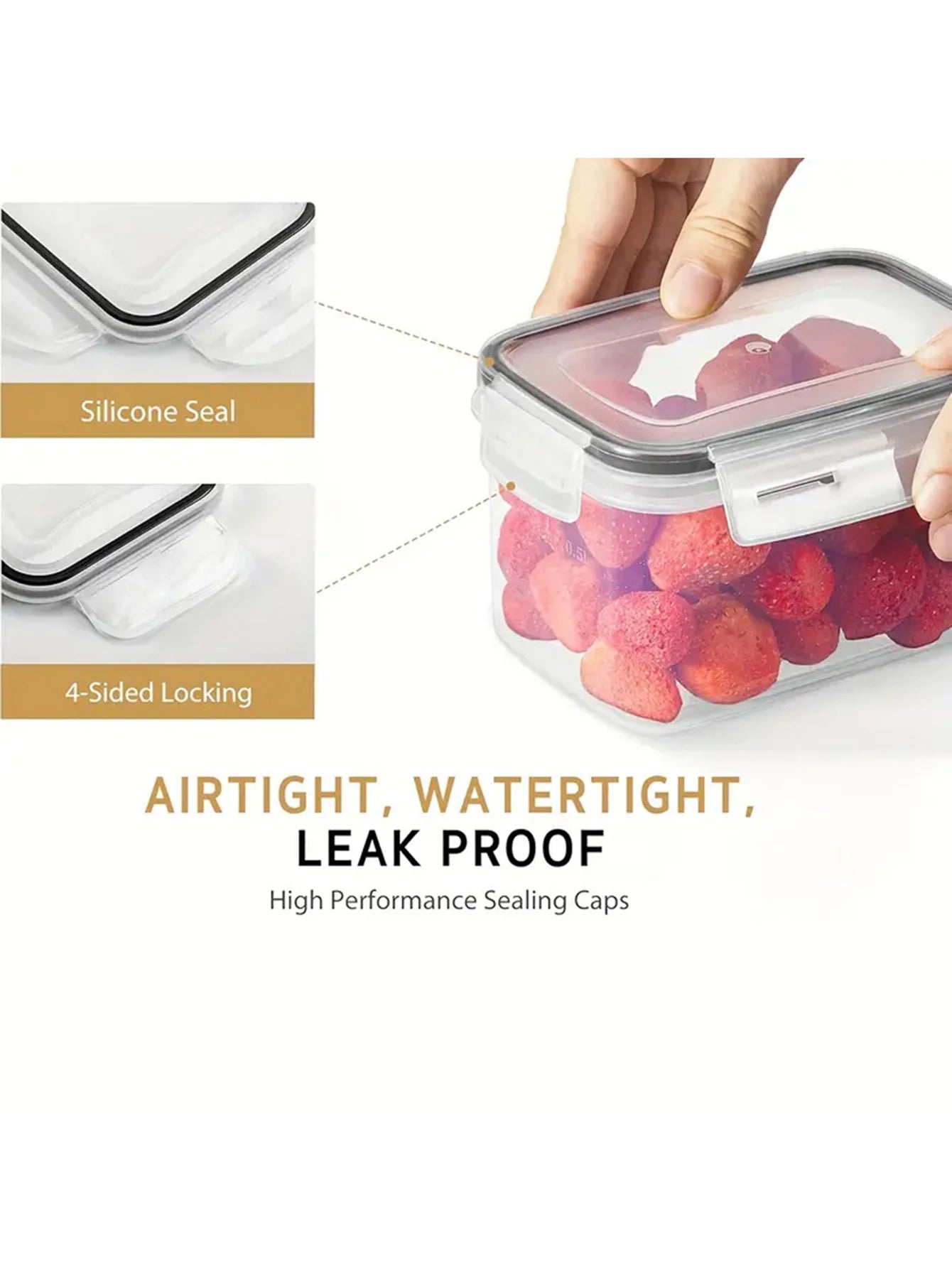 24Pcs Airtight Food Storage Containers with LIDS, Plastic Cookie Jars for Kitchen Pantry Organization and Storage, Including Lab
