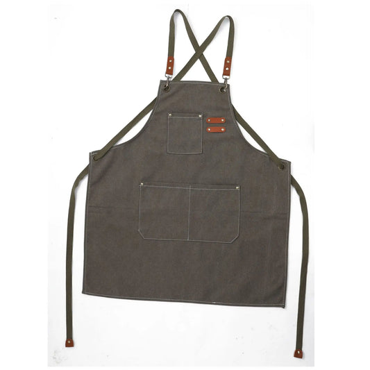 Kids Apron - Multipurpose Adjustable Straps Large Pockets Apron for Kids Boys Girls Painting Waterproof Apron Canvas Education Apron 6-14 Y
