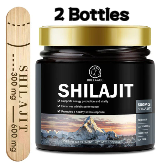 60G 100% Himalaya Pure Shilajit Resin Original Mineral Health Supplement Non-Gmo Brain Memory Cognitive Energy Health