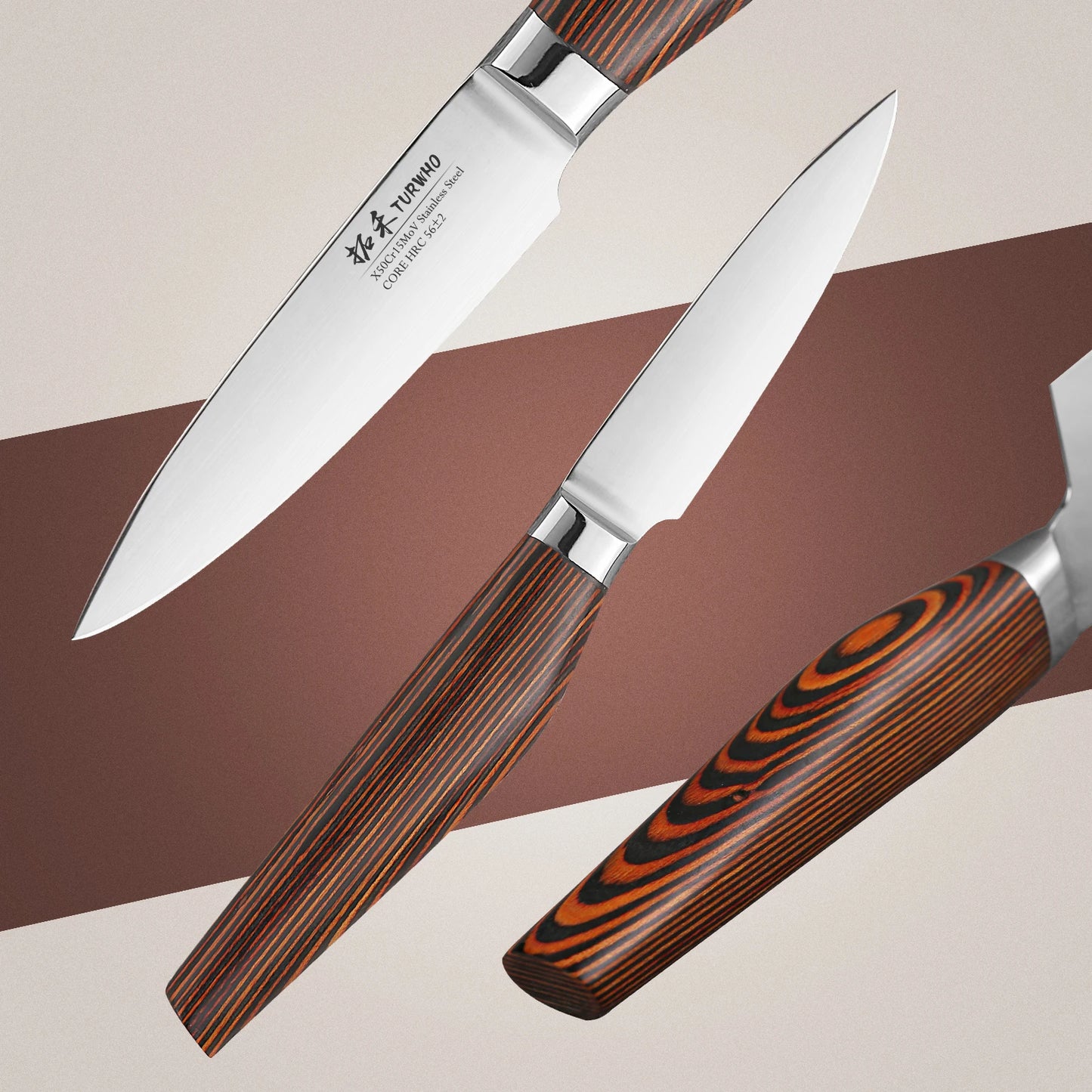 3.5" Paring Knife High Carbon Stainless Steel X50Cr15Mov
