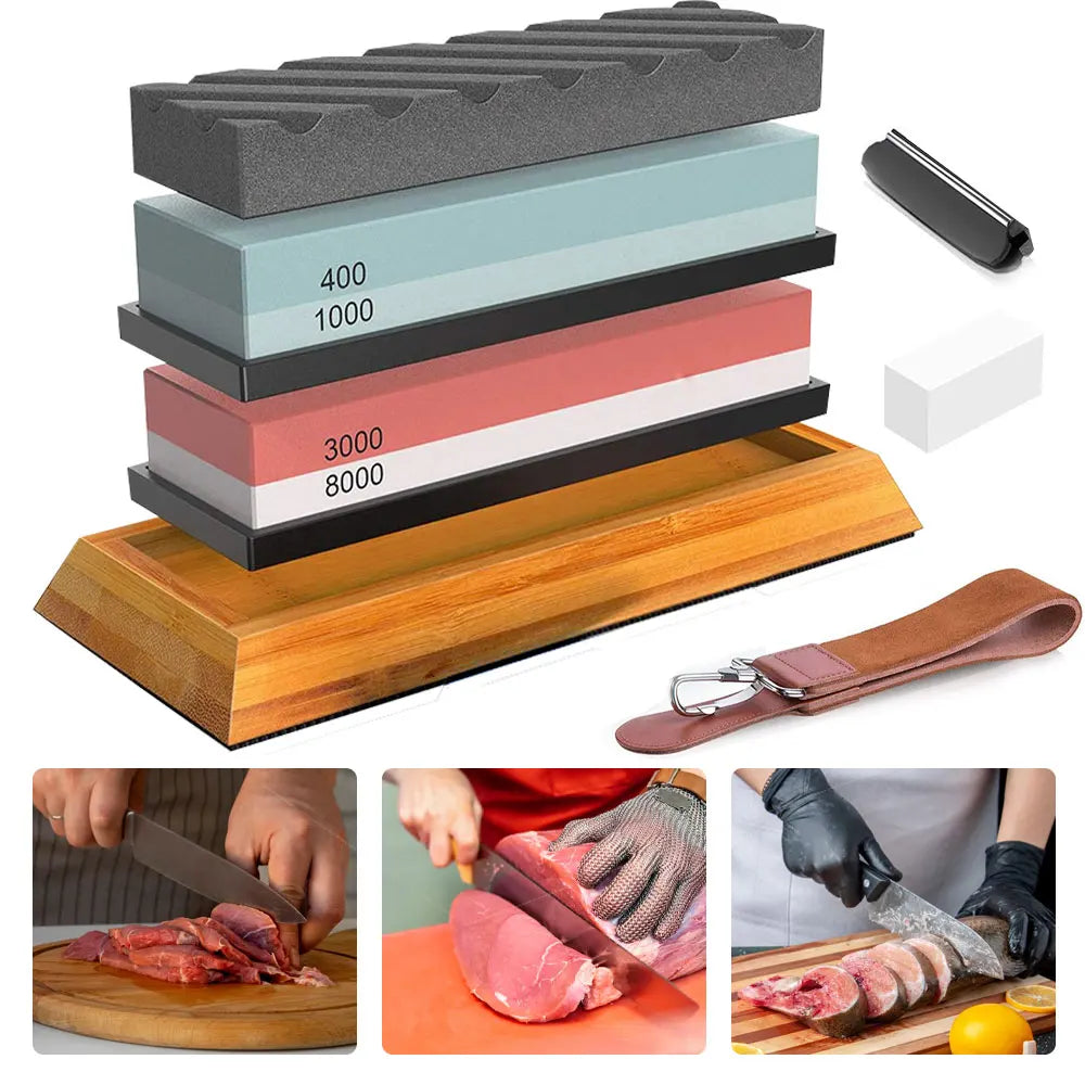 3PCS Professional Sharpening Stones Knife 