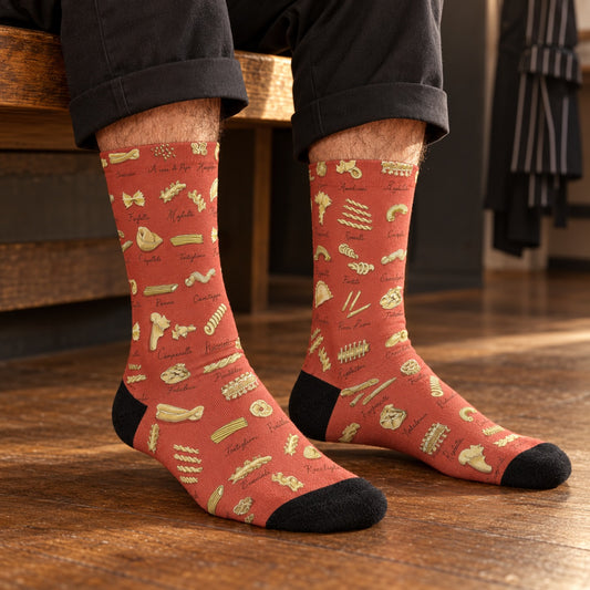 Italian Pasta Shapes Socks