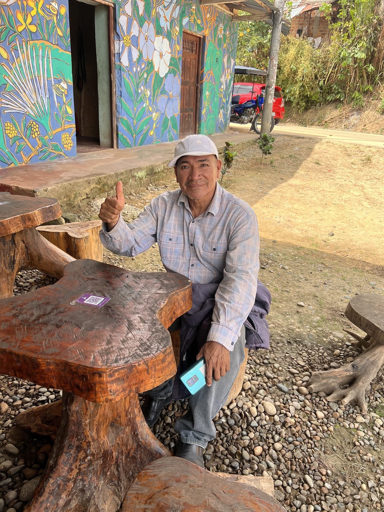 The driver we hired only to drive became the reason the day worked at all. Mario, from Cajamarca.